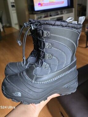 Sz 3 Little Kids THE NORTH FACE ALPENGLOW IV Insulated Snow Bootsj Adj Lace